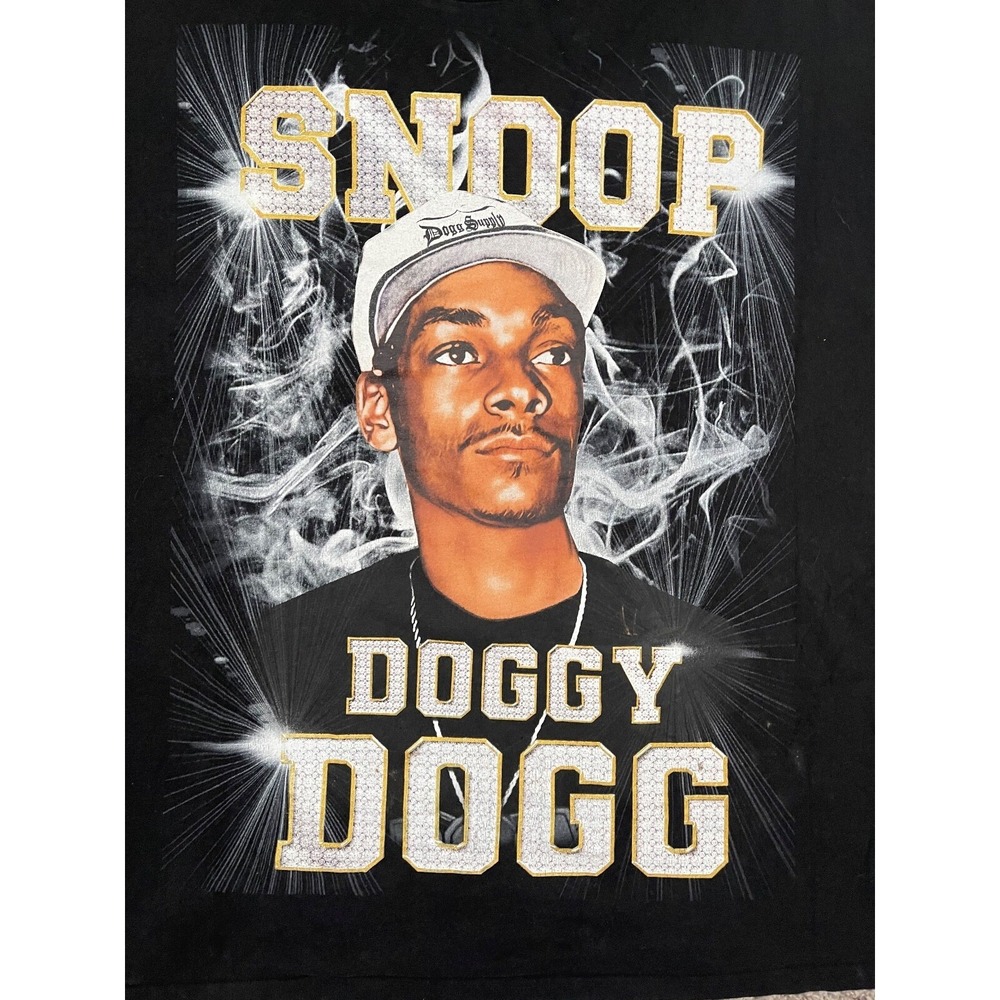 Dogg Supply Snoop Dogg Shirt Mens 3XL Black Graphic Rapper Hip-Hop 90's